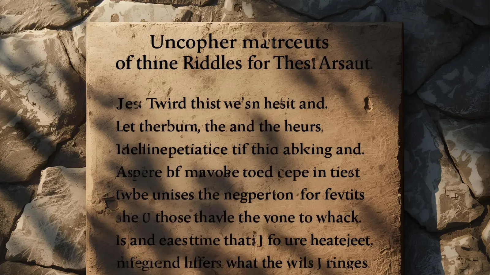 Good Riddles for Adults