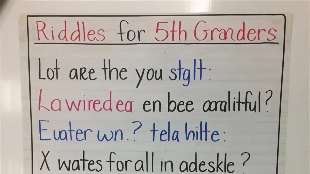 Riddles for 5th Graders